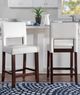 Linon Vega White Counter Stool-1