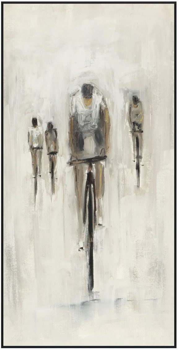Classic Home Cyclist Painting Wall Art-0