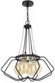 Cal® Lighting & Accessories Ladue Black/Chrome Chandelier-0