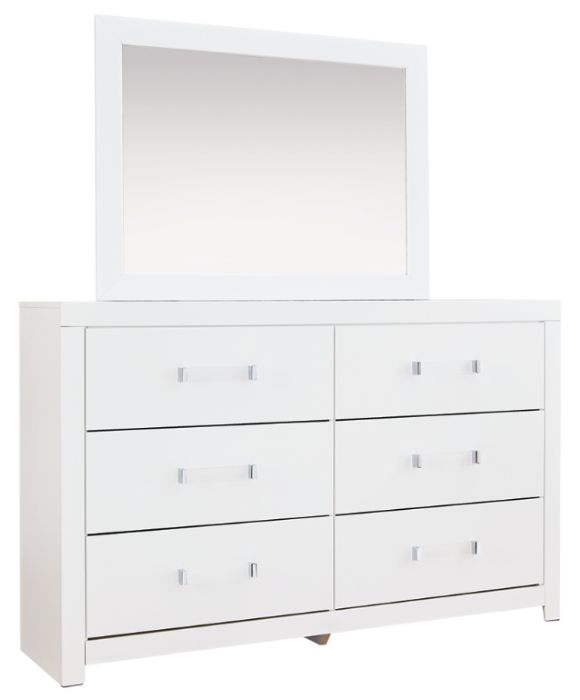 Signature Design by Ashley® Raechalla White Dresser and Mirror-0