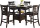 Mazin Furniture Junipero 5-Piece Dark Cherry Counter Height Table Set-0