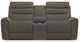 La-Z-Boy® Soren Pewter Leather Power Reclining Loveseat with Console-1