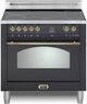 Lofra® Dolcevita 36" Matte Black Pro Style Induction Range-0