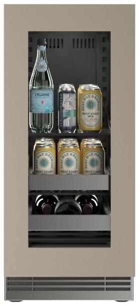 U-Line®  Home Collection 15" 2.8 Cu. Ft. Panel Ready Beverage Center with Glass Door-3