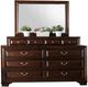Mazin Furniture Milton Brown Cherry Mirror-1