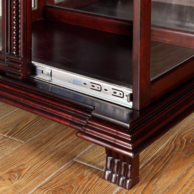 Furniture of America® Tulare Dark Cherry Curio-2
