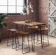 Jofran Inc. Nature's Edge Black/Natural Counter Dining Table with Black Base-1
