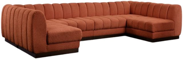 Meridian Furniture Quinn 6-Piece Cognac Modular Sectional-0