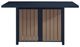 Signature Design by Ashley® East Beach Driftwood Aluminum Outdoor Rectangular Bar Table with Navy Blue Base-3
