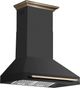 FORNO® Aria Series Alta Qualita 36" Black Wall Mounted Range Hood  -2