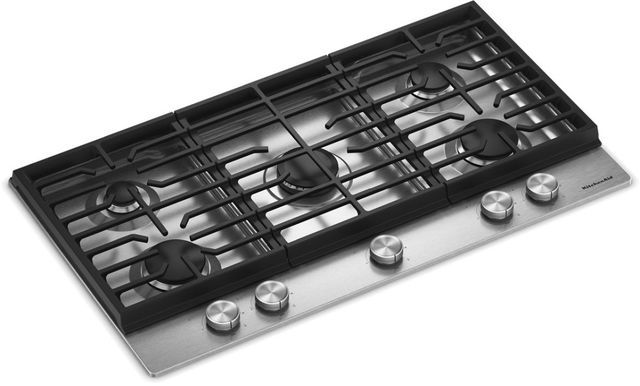 KitchenAid® 36" Stainless Steel Gas Cooktop-1
