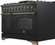 FORNO® Antico Series Alta Qualita 48" Black Pro Style Gas Range-2