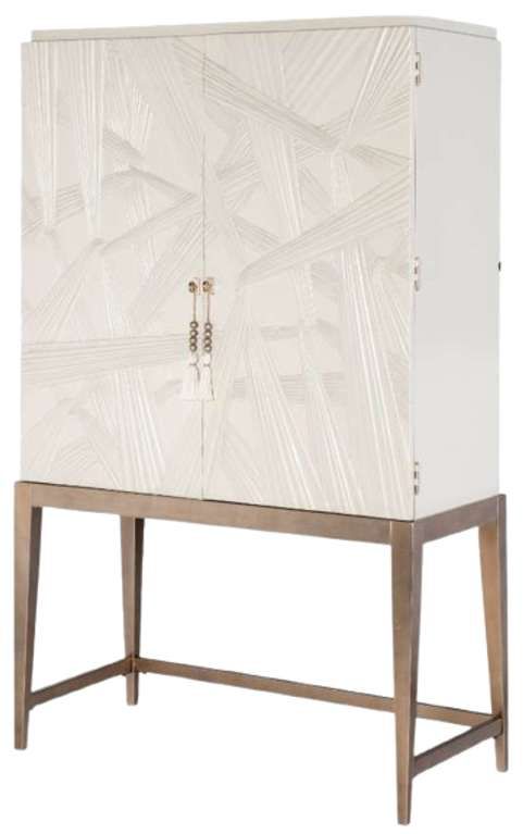 Hooker® Furniture Melange Dream Weaver Cream Bar Cabinet-3