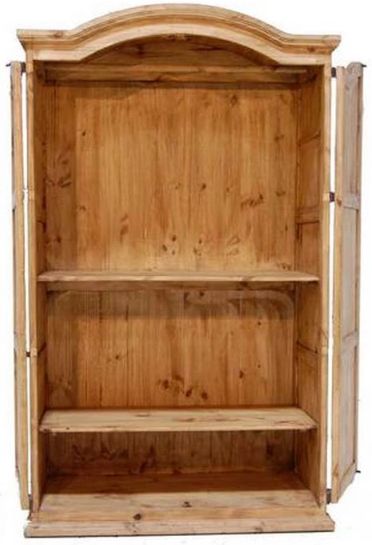 Million Dollar Rustic Brown Full Door Accent Cabinet-1