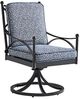 Tommy Bahama® Outdoor Pavlova Graphite Swivel Rocker Dining Chair-0