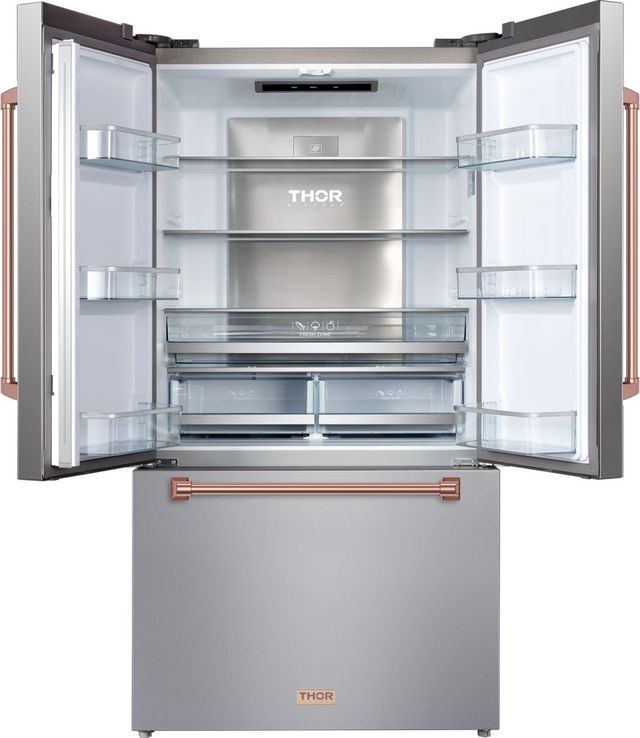 Thor Kitchen® Gordon Ramsay Series 36 in. 20.3 Cu. Ft. Stainless Steel Counter Depth French Door Refrigerator-1