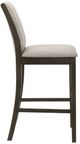 Armen Living Nolan Dark Roast/Slip Gray Bar Stool-2