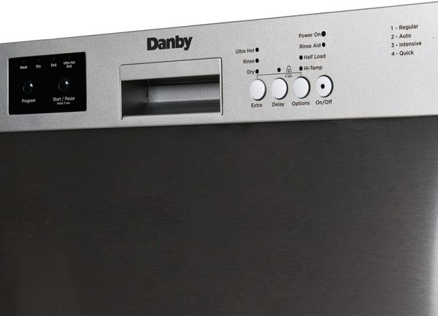 Danby® 24" Stainless Steel Front Control Built In Dishwasher-5