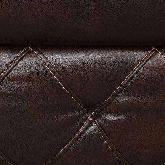 Furniture of America® Osias Brown Manual Reclining Loveseat-3