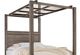 Artisan & Post by Vaughan-Bassett Dovetail Mystic Gray King Mirrored Panel Canopy Bed -2