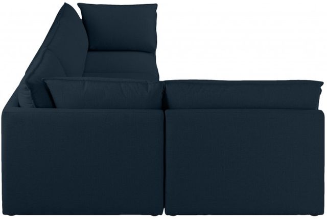 Meridian Furniture Mackenzie 4-Piece Navy Modular Sectional Set-3