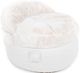 CordaRoy's® NEST Cream Bunny Fur King Chair-0