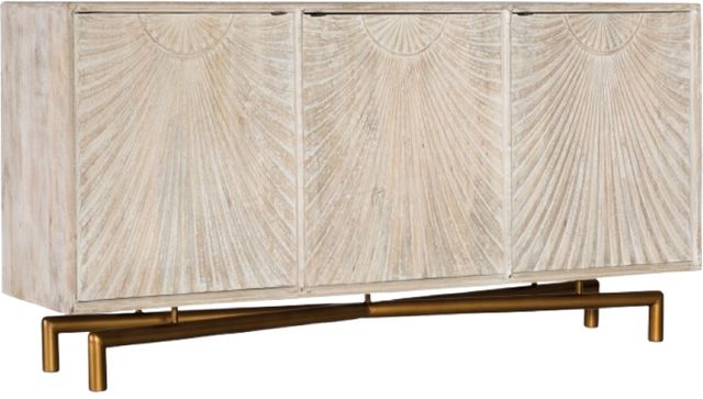 Hooker® Furniture Antique Bronze/Rustic Entertainment Console-0