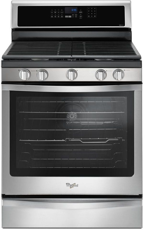 Whirlpool® 30" Fingerprint Resistant Stainless Steel Freestanding Gas Range-0