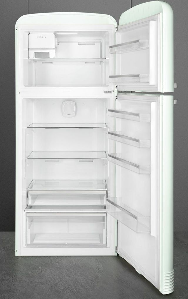 Smeg 50's Retro Style 31 in. 19.3 Cu. Ft. Pastel Green Top Freezer Refrigerator-3
