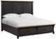 Elements International Montrose Brown/Espresso King Panel Storage Bed-0
