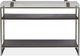 Magnussen Home® Paradox Pearl White Rectangular Sofa Table with Platinum Frame -1