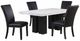 Steve Silver Co. Artemis 5-Piece Black/White Dining Table Set-0