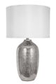 A & B Home Chrome/White Table Lamp-0