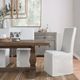 Classic Home Jordan 2-Piece White Upholstered Dining Chair Set-1