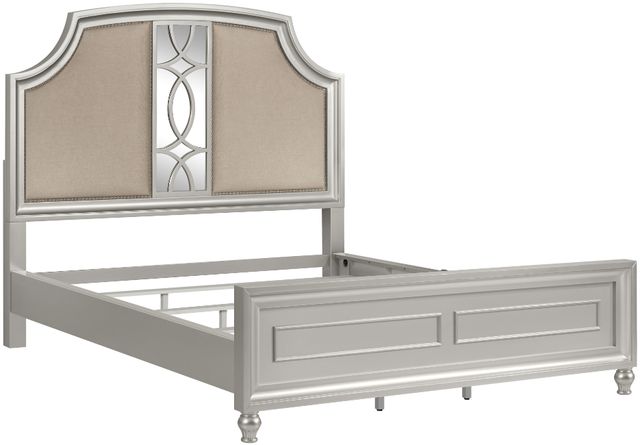 New Classic® Home Furnishings Reflections Silver King Panel Bed-0