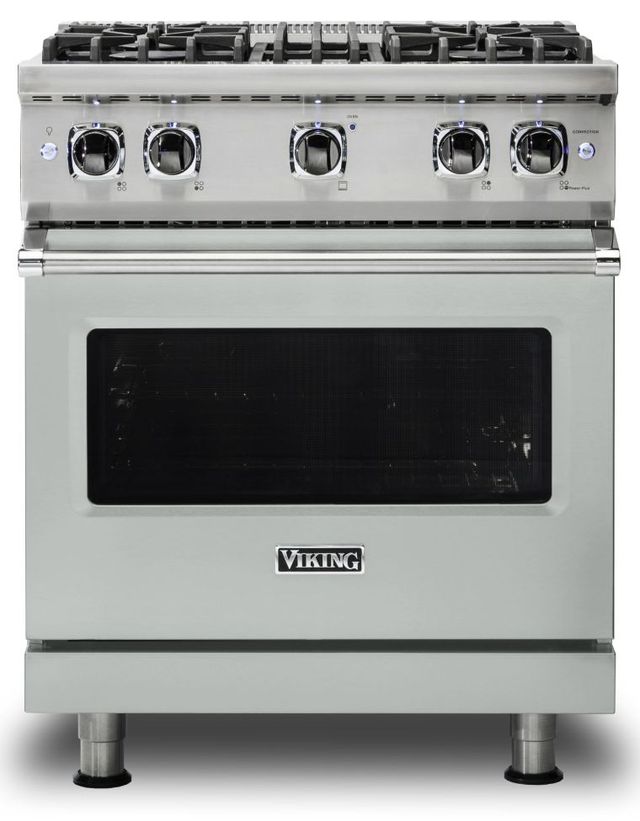 Viking® 5 Series 30" Arctic Grey Pro Style Liquid Propane Range-0