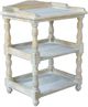 A & B Home Washed White Side Table-0