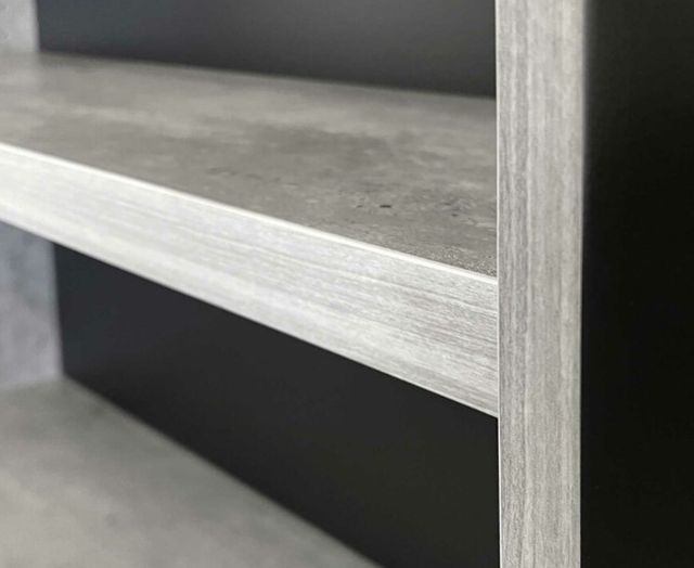 Martin Furniture Mason Concrete 78" Lower Door Bookcase-3
