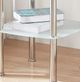 Titus Furniture T5610 Glass Top End Table with Chrome Frame-2