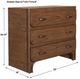 Uttermost® McKagan Natural Brown 3-Drawer Mindi Wood Chest-2