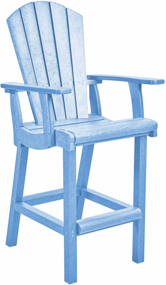 C R Plastics Generation Line Sky Blue Classic Pub Arm Chair-0