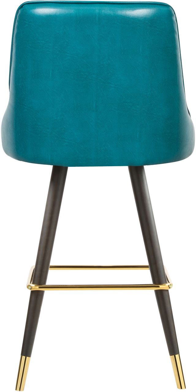 Meridian Furniture Portnoy Teal/Black Faux Leather Counter Stool-3