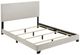 Coaster® Dorian Cream Queen Upholstered Panel Bed -1