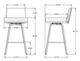 Amisco Customizable Linea Swivel Counter Stool-1