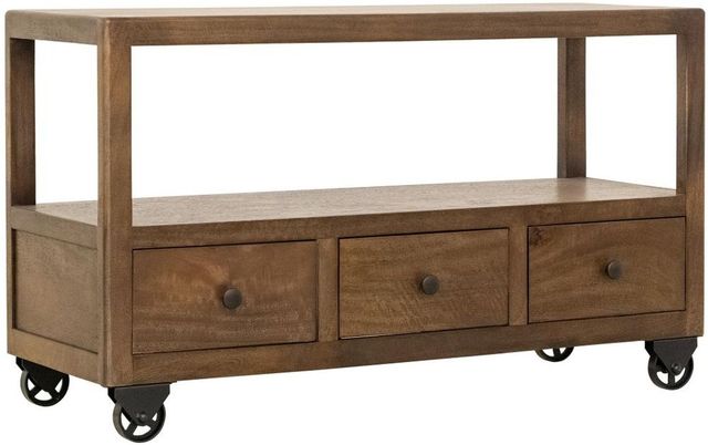 International Furniture Direct Oslo Brown Sofa Table-0