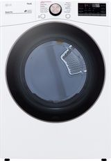 LG 7.4 Cu. Ft. White Front Load Gas Dryer