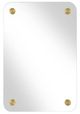 Uttermost® Hamrick Accent Mirror with Brass Medallion Accents-0