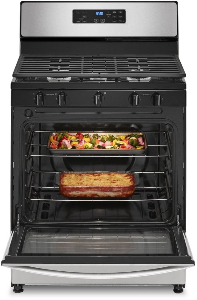 Whirlpool® 30" Stainless Steel Freestanding Gas Range-3