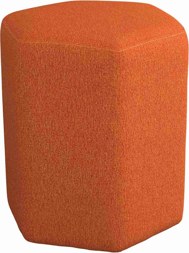 Coaster® Orange Hexagonal Upholstered Stool-0