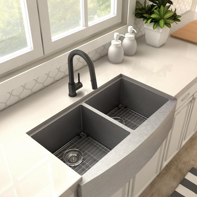 ZLINE Autograph Edition Matte Black Dante Pull Down Single Handle Kitchen Faucet-3